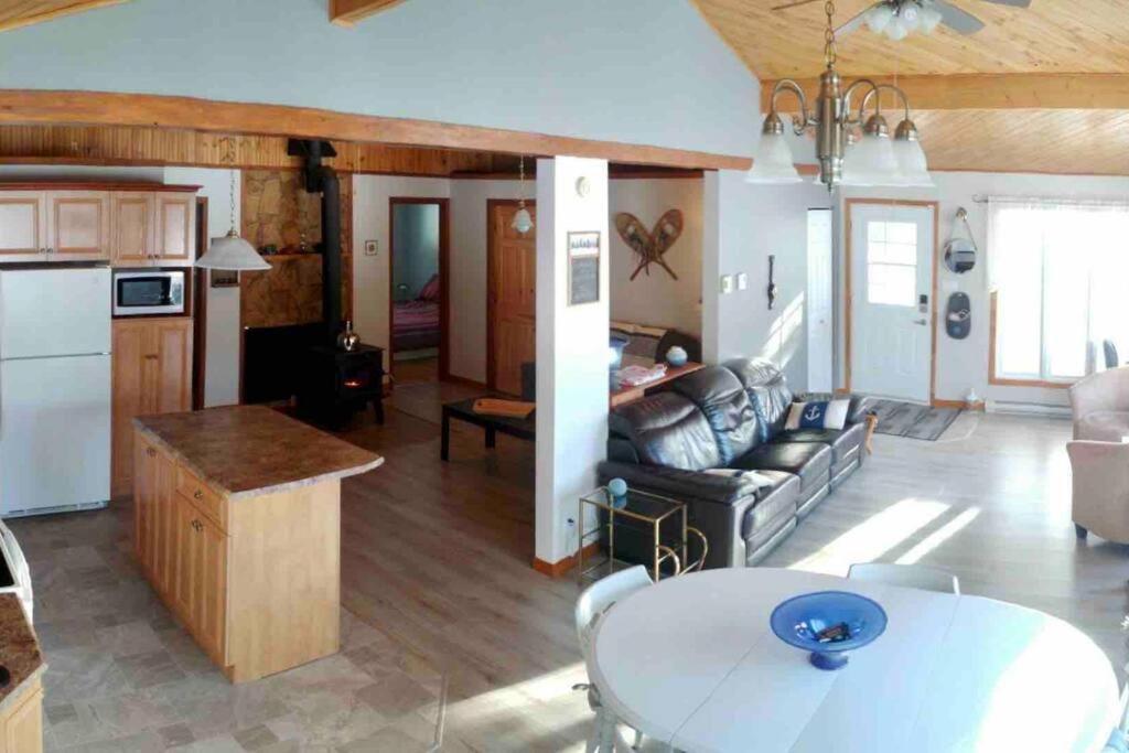Le Chalet Bleu, Aux Pieds Des Monts-Valin Saint-David-de-Falardeau 外观 照片